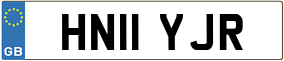 Truck License Plate